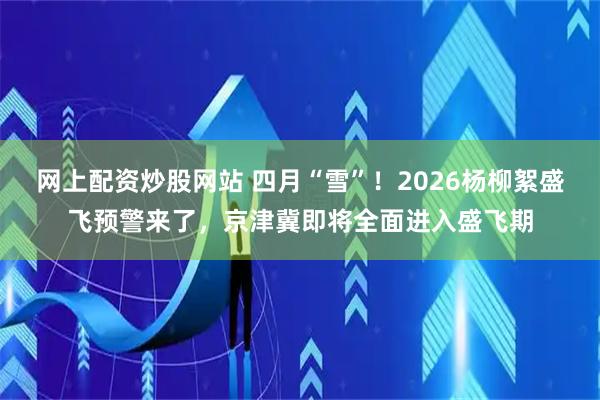 网上配资炒股网站 四月“雪”！2026杨柳絮盛飞预警来了，京津冀即将全面进入盛飞期